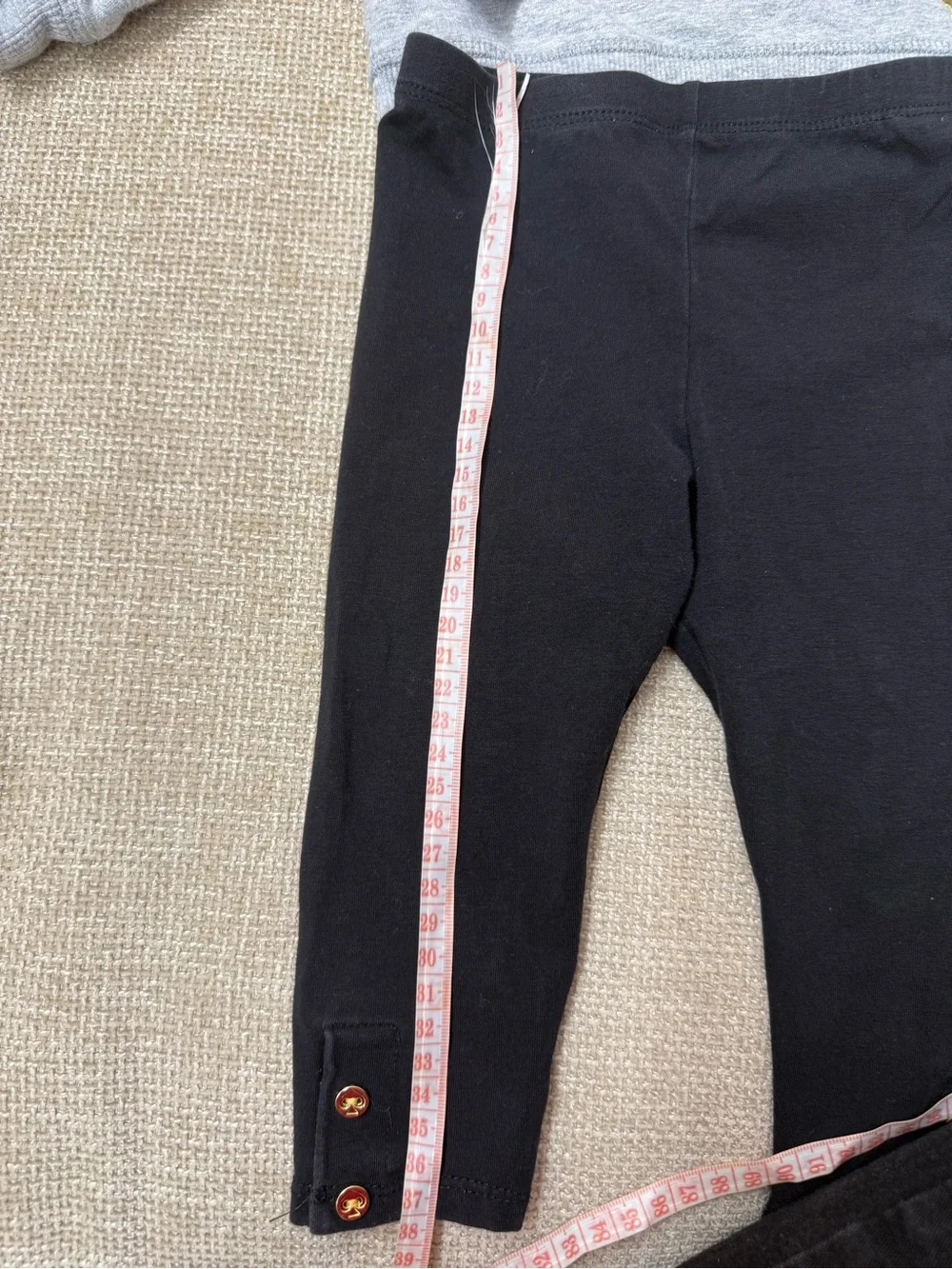 Kate Spade New York 2 Piece Outfit 18M Gray Sweatshirt Black Leggings Set